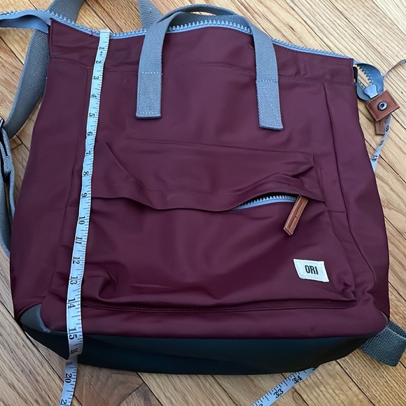 ORI London Bag Company BANTRY B Wine Burgundy Berry RECYCLED NYLON Unisex men - Picture 14 of 14